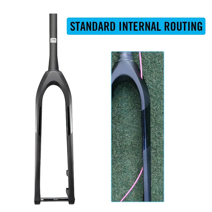 RYET – fourche rigide ultralégère en carbone pour vtt, direction conique 15x110mm pour sentier de de