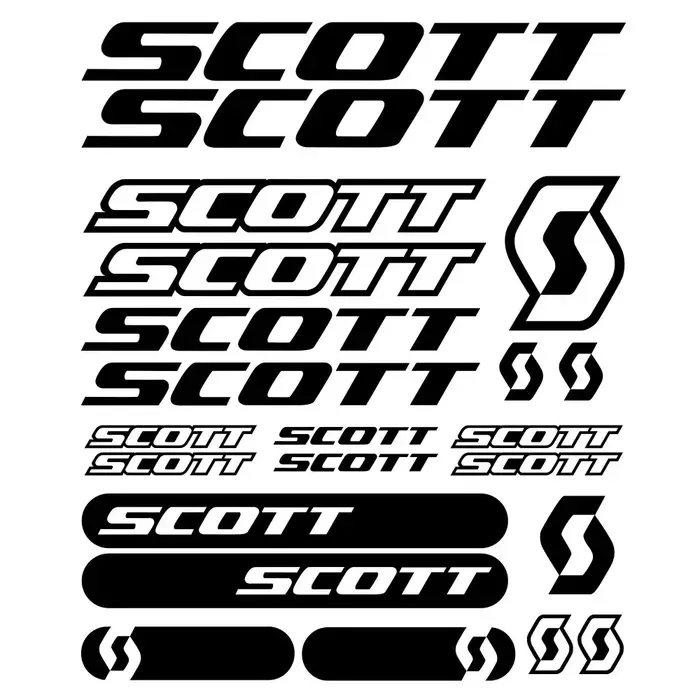 22 pièces pour SCOTT BIKE autocollants vinyle montagne cyclisme vtt