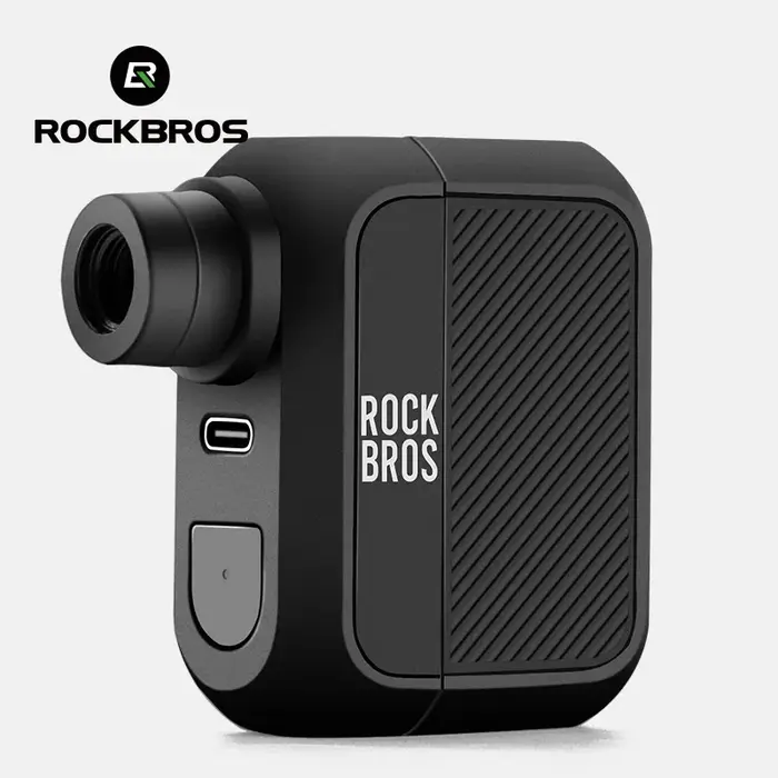 ROCKBROS Mini pompe à vélo électrique 100PSI type-c gonfleur d'air Rechargeable