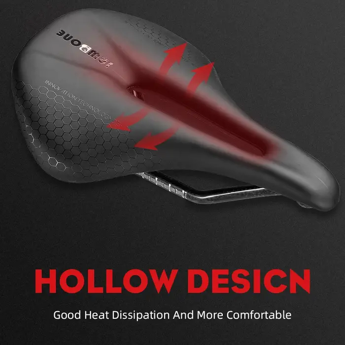 Selle de vélo entièrement en carbone