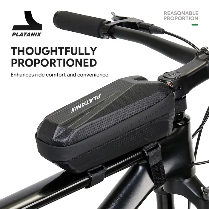 Sacoche de vélo rigide PLATANIX EVA pour VTT et vélos de route - Sacoche de cadre avant, sacoche de 
