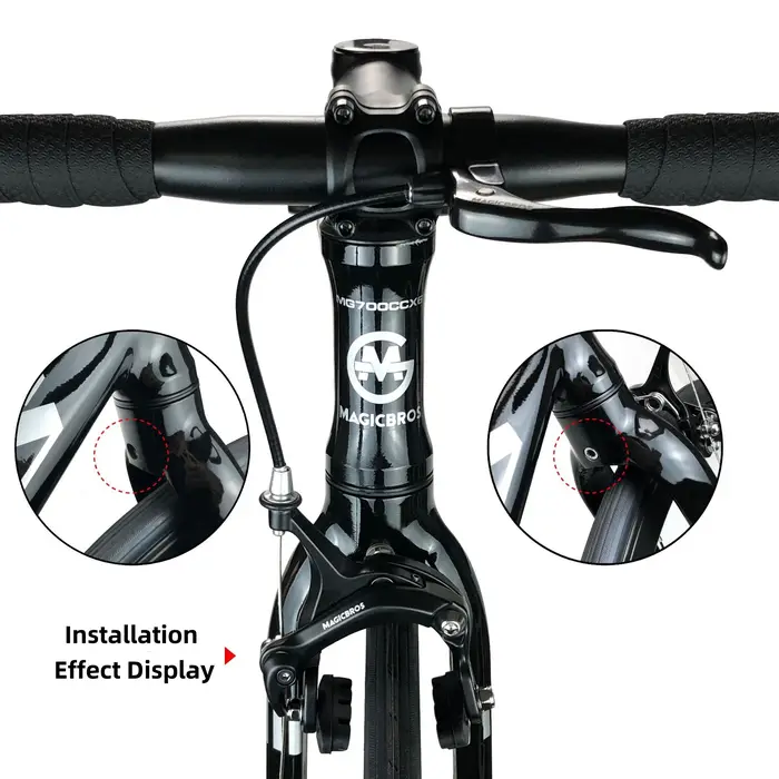 Kit de frein avant MAGICBROS pour vélo fixie avec leviers