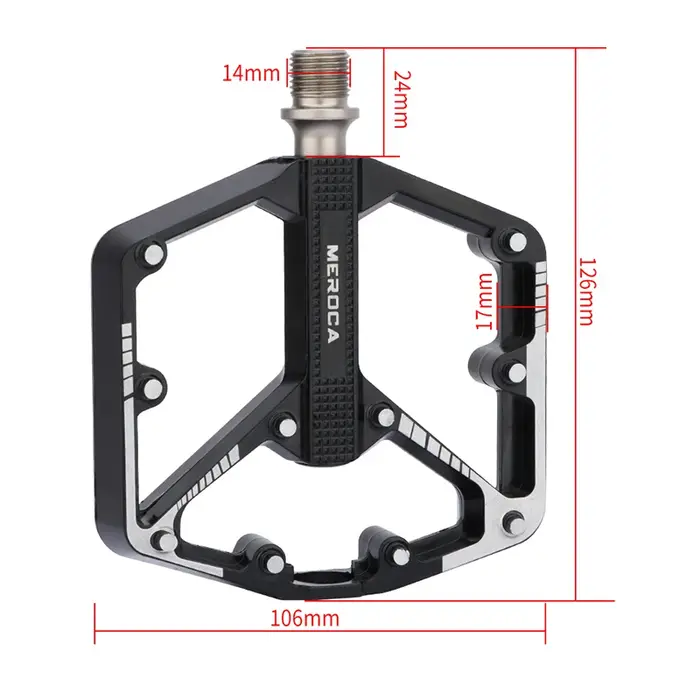 Pédales de vélo en aluminium MEROCA