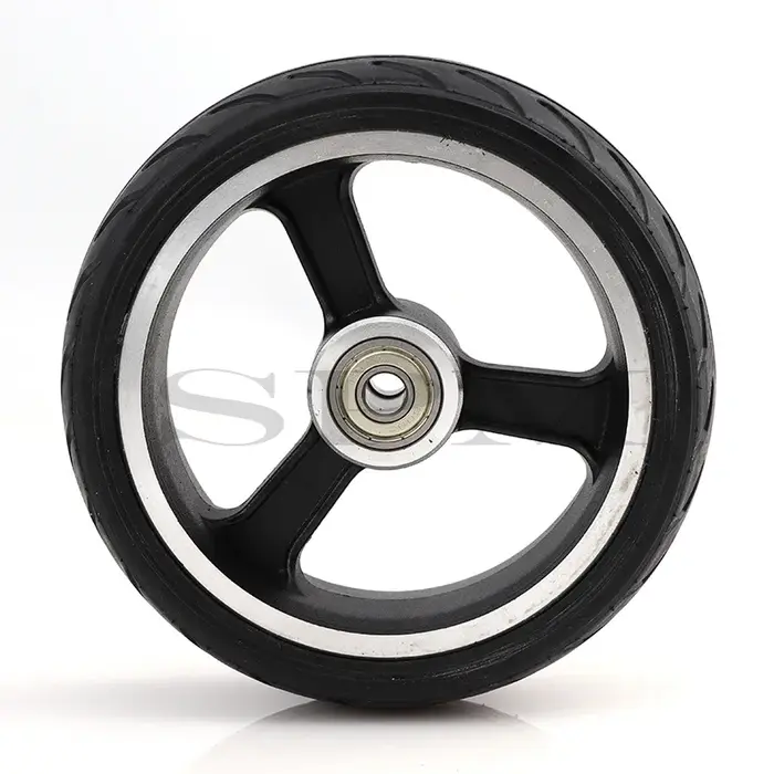 Roues Solides de Haute Qualité, 5 Pouces, Roue Rapide F0, Jackhot, Pneu Solide de Scooter en Fibre de Carbone Nes avec Jante en Alliage