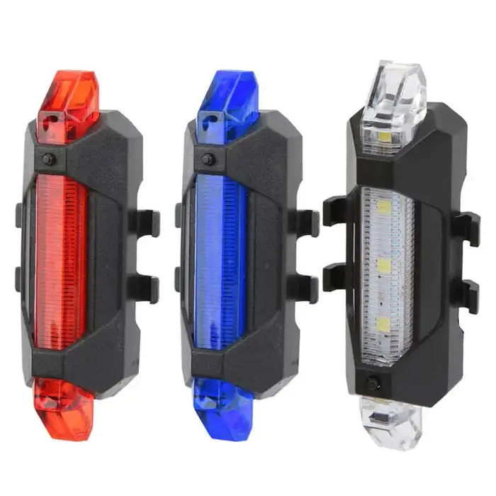 Enquêter arrière de vélo étanche à charge USB, feu arrière flash, accessoires de vélo VTT