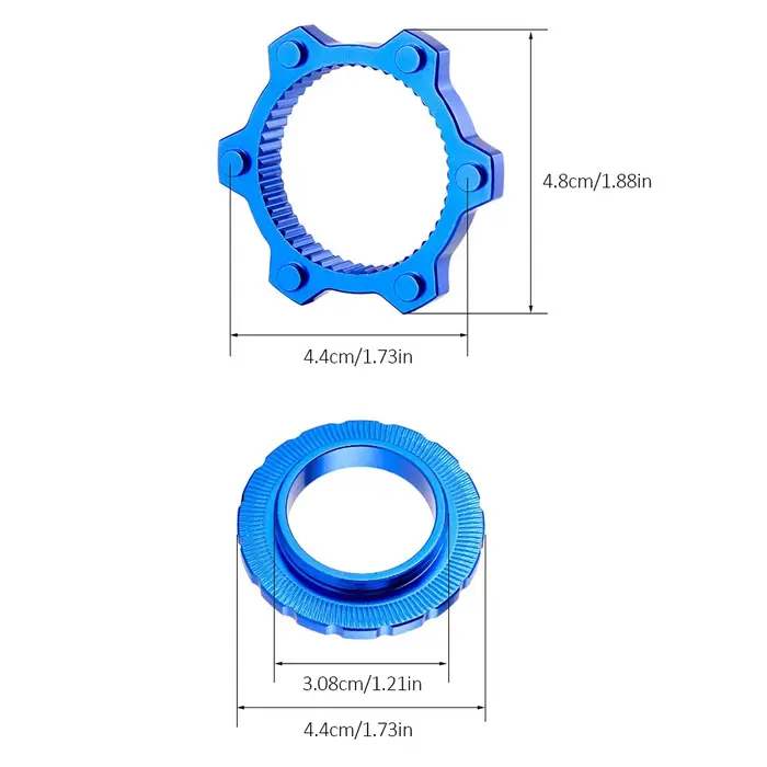Adaptateur de moyeu de vélo en alliage d'aluminium