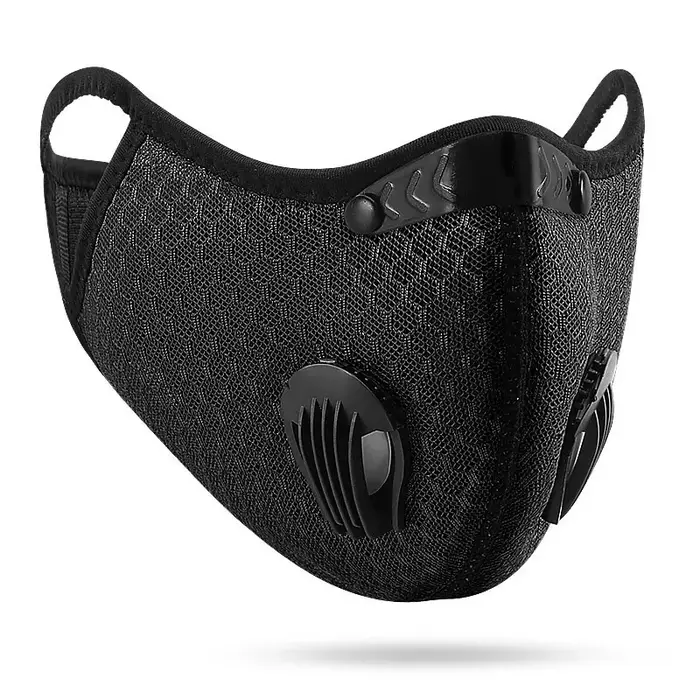 Masque facial de cyclisme Sport lavable réutilisable avec filtre masque anti-poussière masque facial