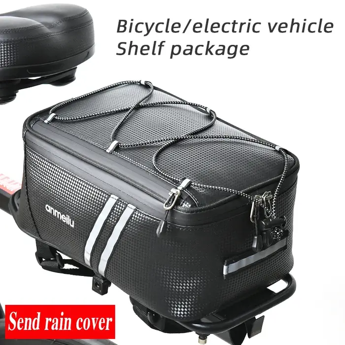 Sac de siège de conducteur, boîte de rangement, vélo électrique étanche, sac à dos, VTT, étagère arrière, sac arrière, équipement d'équitation