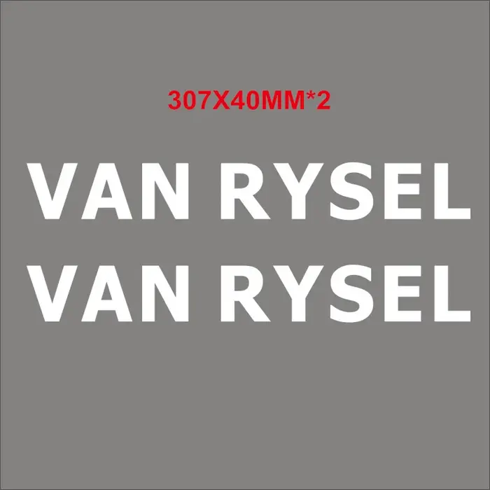 Lot de 2 autocollants pour cadre de vélo VAN RYSEL