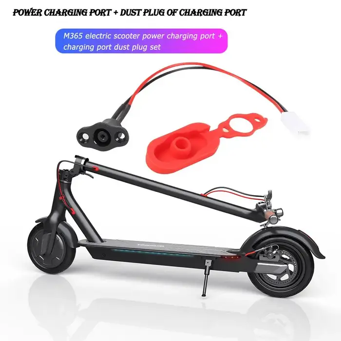 Câble de charge pour trottinette électrique + ensemble de couvercles de prise