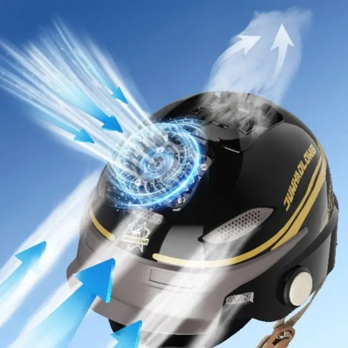 Nouveau casque demi-intégral intelligent et respirant pour l'été 2026 – Idéal pour la moto et les scooters électriques (sécurité homme et femme)