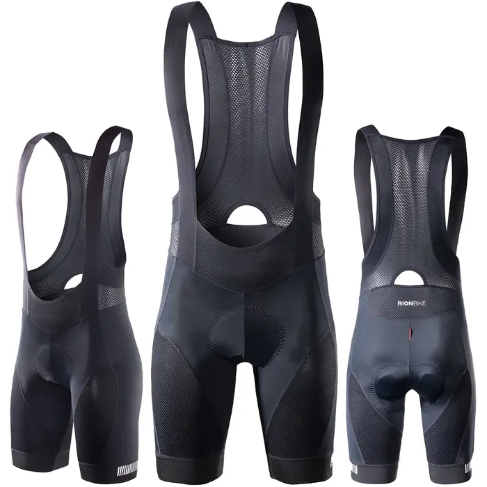 RION short de cyclisme hommes Ciclismo Masculina cuissard Interface élastique coussin longue Distance vtt rembourré Shorts collants coupe ajustée