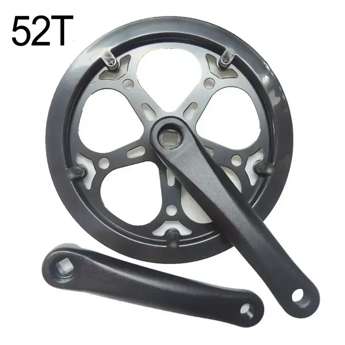 Pédalier noir pour vélo électrique 52T, facile à installer, bonne compatibilité, haute qualité 40