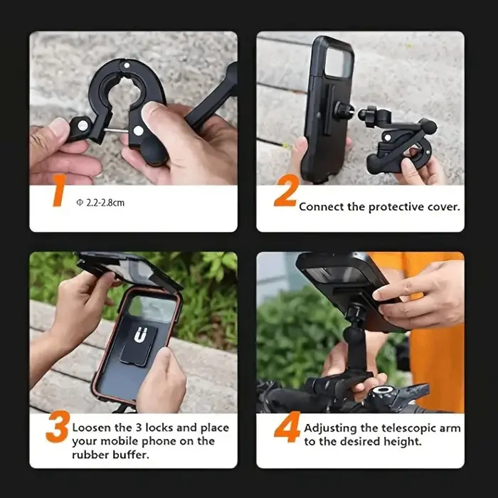 Support de téléphone portable pour moto et vélo