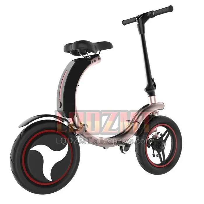14 pouces 450W vélo pliant électrique tout-terrain ATV pliable longue portée sécurité batterie puissante