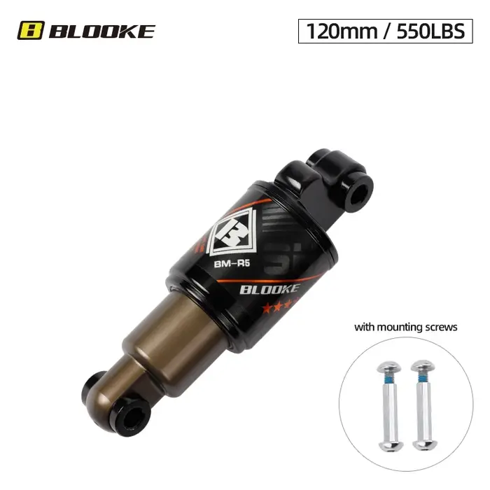 Amortisseurs de Vélo de Montagne 120 125 150 165 190MM Amortisseur à Ressort pour Trottinette Électr