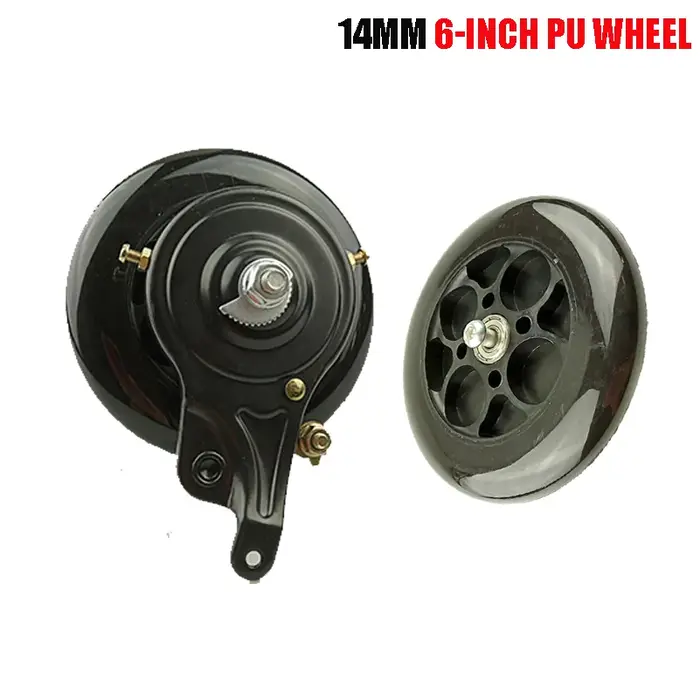Roue en PU de 6 pouces (140 mm) pour trottinette électrique