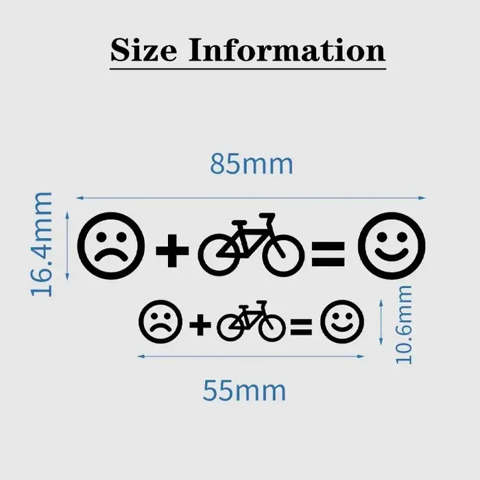 1 ensemble d'autocollants personnalisés pour vélo