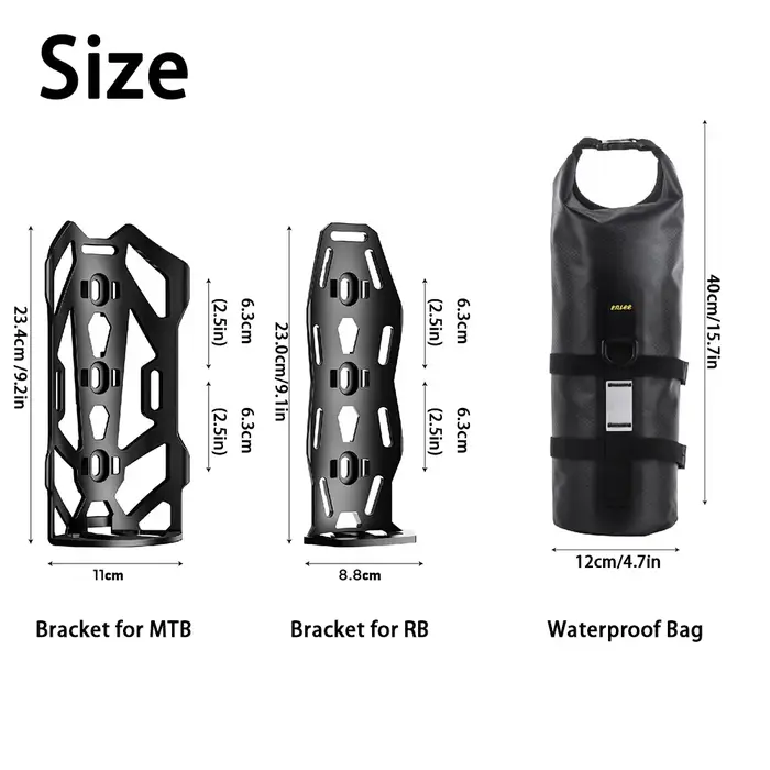 Toptrek Portable étanche vélo fourche sac 5L