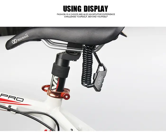 ULAC – Mini verrou de vélo pliable de 1200mm