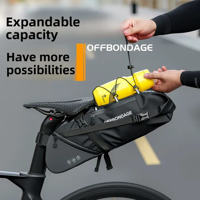 OFFBONDAGE – sacoche de vélo étanche de grande capacité de 15l