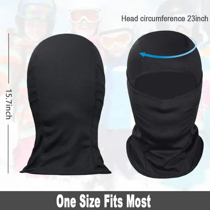 Cagoule masque de Ski couverture complète pour hommes et femmes