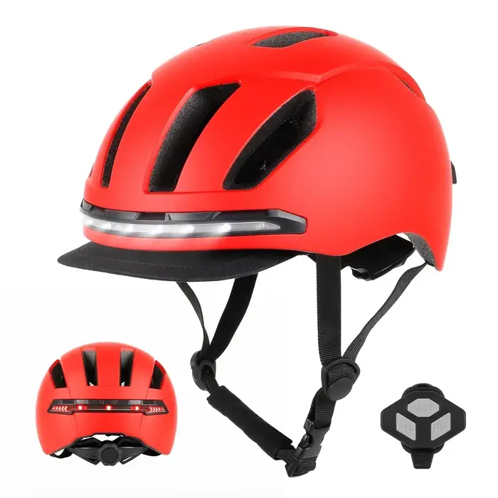 Casque de sécurité universel pour trottinette électrique avec éclairage intégré, compatible Xiaomi, 