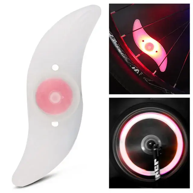 Lumière LED colorée pour roue de vélo, lumières LED étanches et faciles à installer pour rayons de r