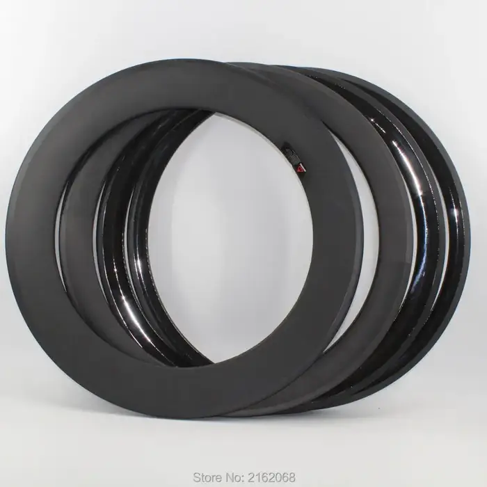 Roues de vélo de route 700C 38 50 60 88mm 3K UD, entièrement en fibre de carbone, pneu tubulaire en 