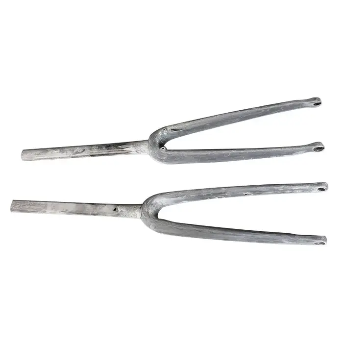 Fourche de vélo de route en fibre de carbone V3Rs 28.6mm avec supports de freins à disque pour roues 18-22 pouces en jaune rouge ou gris clair