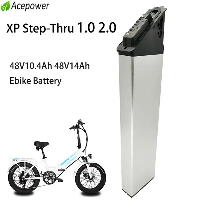 Batterie longue portée pour vélo électrique XP Step-Thru Ebike, 48V, 14Ah, 10,4 Ah, 1.0, 2.0