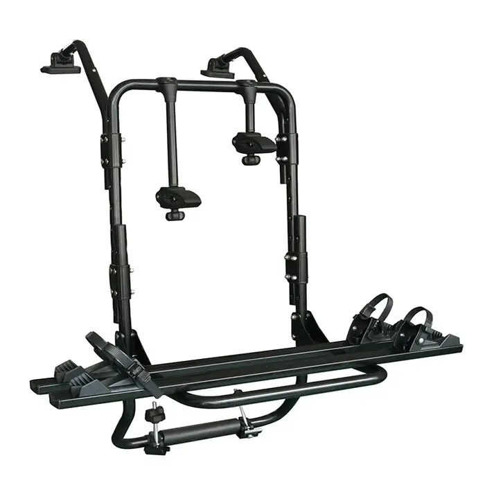 Porte-vélos arrière en aluminium pour voiture, fixation sur boule de remorquage, pour 2 vélos, direc