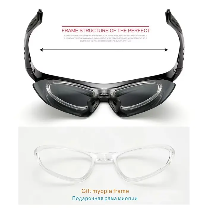 Lunettes de soleil de cyclisme lunettes de sport pour hommes lunettes de vélo de route VTT lunettes 
