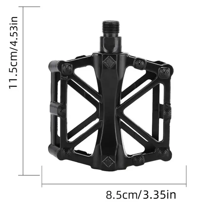 1 paire de pédales de vélo à double roulement en alliage d'aluminium