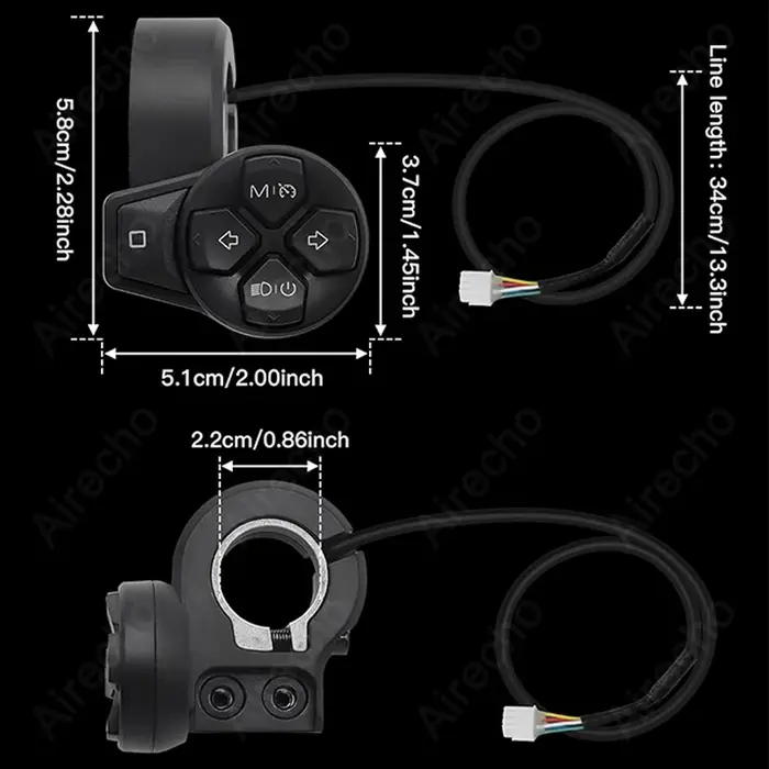 Interrupteur rotatif d'origine pour trottinette électrique Ninebot by Segway ZT3 Pro / Max G3 / F3 Pro