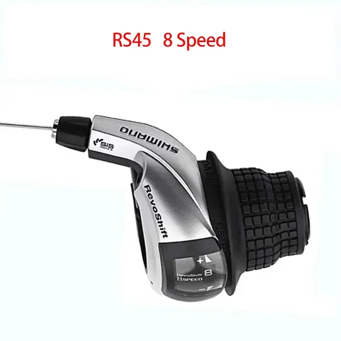 Shimano Tourney SL-RS45 Revoshift Twist Shifter 3s/7s/8s/21s/24s VTT Vélo de ville Poignée de changement de vitesse avec poignées OGD