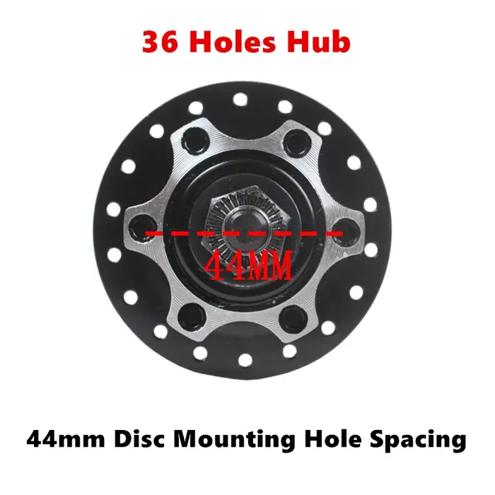 Moyeux de vélo vélo de neige 26x4.0 frein à disque Ultra-large ajustement volant d'inertie rotatif 36 trous roue avant et arrière en acier à haute teneur en carbone