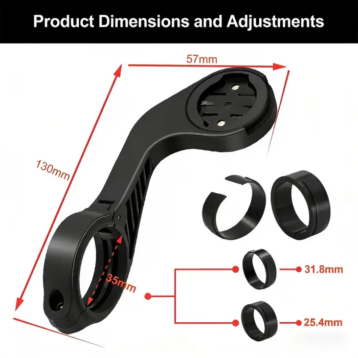Support d'ordinateur de vélo Thinvik pour Garmin Edge 1040 1030 840 830 540 530 130
