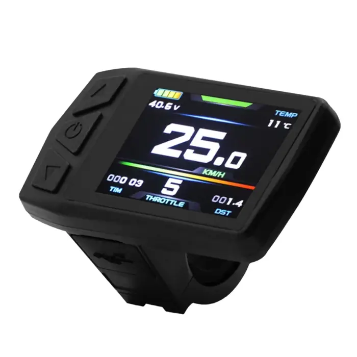 ABWG-Ebike affichage pour KT TF01U 24V 36V 48V Intelligent coloré LCD compteur étanche Joint vélo él