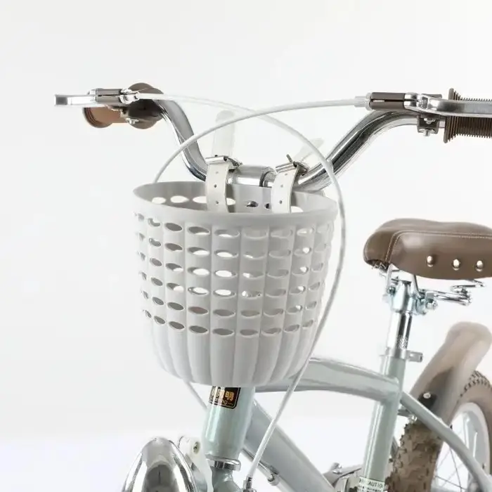 Panier de vélo pour enfants, panier de rangement durable avec sangles réglables en PU, panier de gui