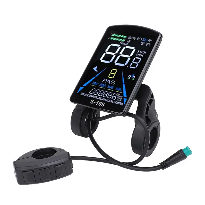 Écran de panneau de vélo électrique robuste 24V 36V 48V 60V 72V