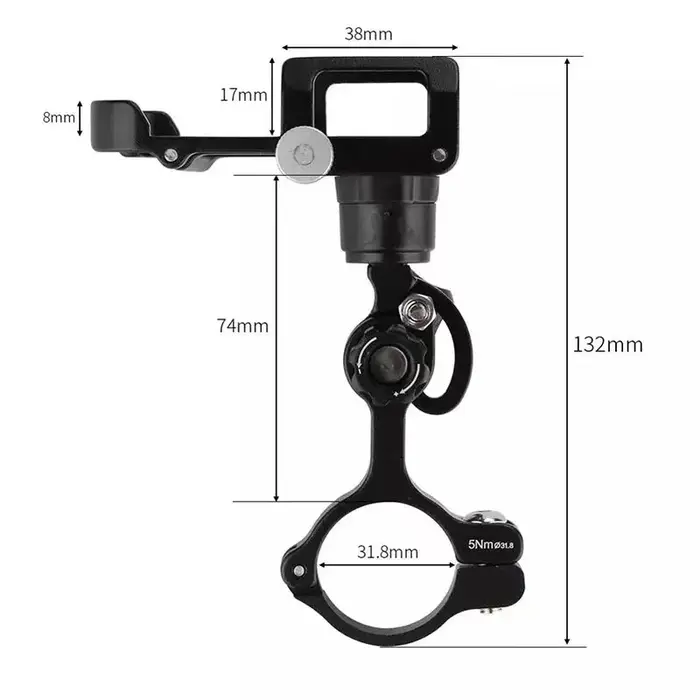 GUB PLUS 15 Support de téléphone portable pour vélo Support de montage fixe moto vélo électrique Support de guidon rotatif à 360 degrés