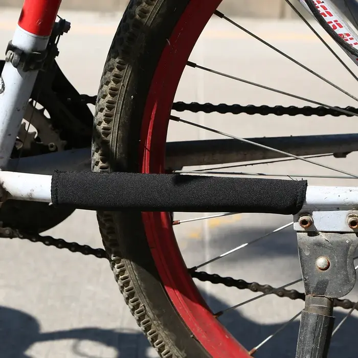 Protections de chaîne de vélo en néoprène et polyester, 1/2/5 pièces, protection universelle noire pour chaîne, accessoires de vélo