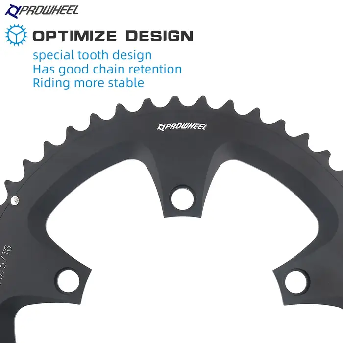 PROWHEEL-Pignon de vélo de route 110BCD 130BCD, double pignon de vélo pour plateau R7000, R8000, 4/5 griffe, 34T, 50T, 39T, 53T, 9 V, 10 V, 11V