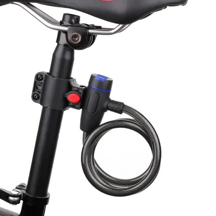 Antivol de vélo avec 2 clés - Câble de sécurité antivol en acier pour vélo