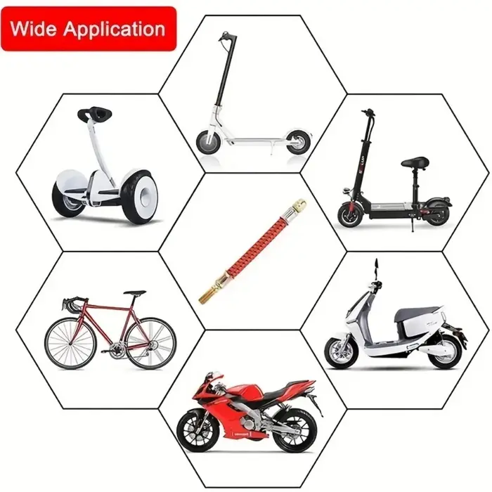 1 tube d'extension pratique pour gonflage de pneus de trottinette électrique