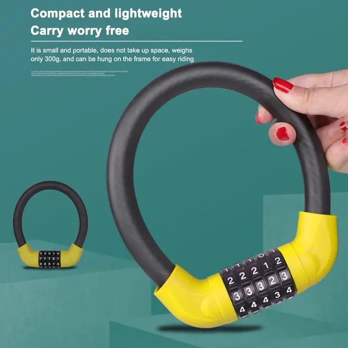Serrure de vélo universelle à combinaison de Code à 5 chiffres