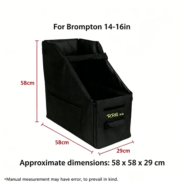RRSKIT sac de chargement de vélo pliable pour Brompton 14-16 pouces pour Dahon ruhm 18-22 pouces sac
