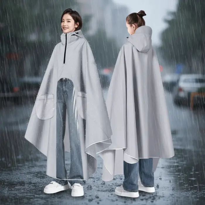 Imperméable épais pour Scooter électrique, imperméable, coupe-vent, col haut, conception visuelle, imperméable pour une seule personne