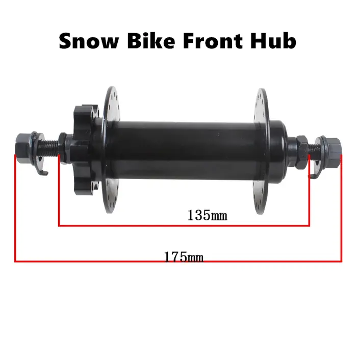 Moyeux de vélo vélo de neige 26x4.0 frein à disque Ultra-large ajustement volant d'inertie rotatif 36 trous roue avant et arrière en acier à haute teneur en carbone